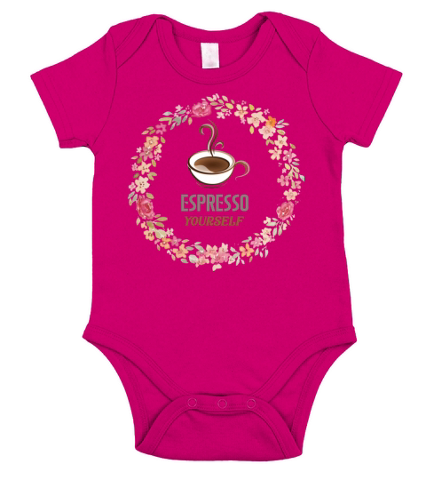 coffee espresso yourself Short Sleeve Baby One-Piece