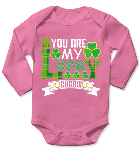 St. Patricks Day   You Are My Lucky Charm Long Sleeve Baby One-Piece