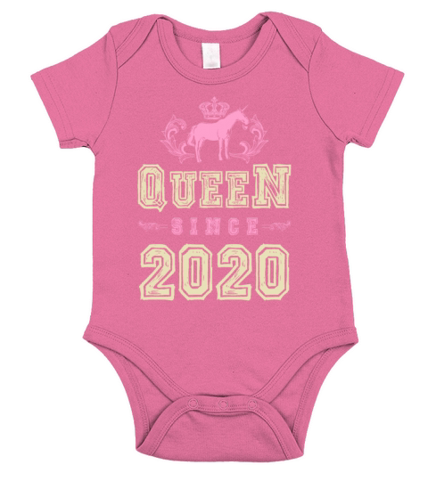 2020 Queen unicorn Short Sleeve Baby One-Piece