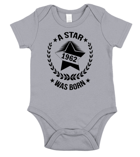 A star was born in 1962 Short Sleeve Baby One-Piece