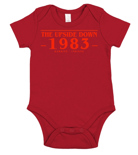 1983 Upside Down Short Sleeve Baby One-Piece