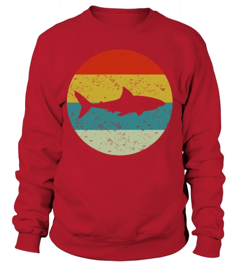 retro vintage shark Women's Sweatshirt