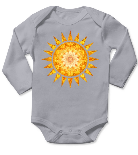 Colored Sun Long Sleeve Baby One-Piece