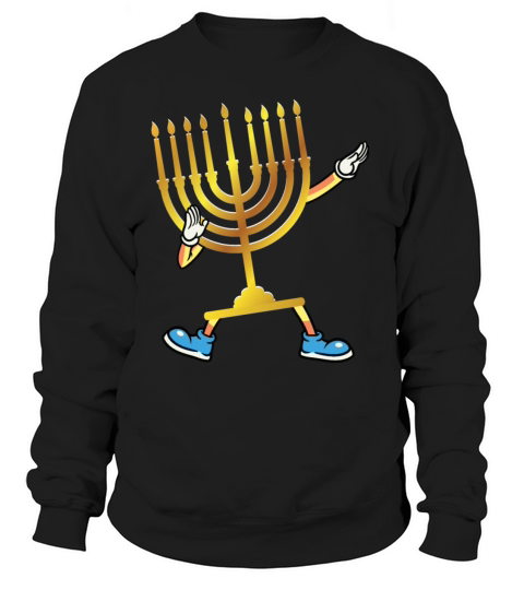 Dabbing Menorah Hanukkah Dancing Chanukah Kids Women's Sweatshirt