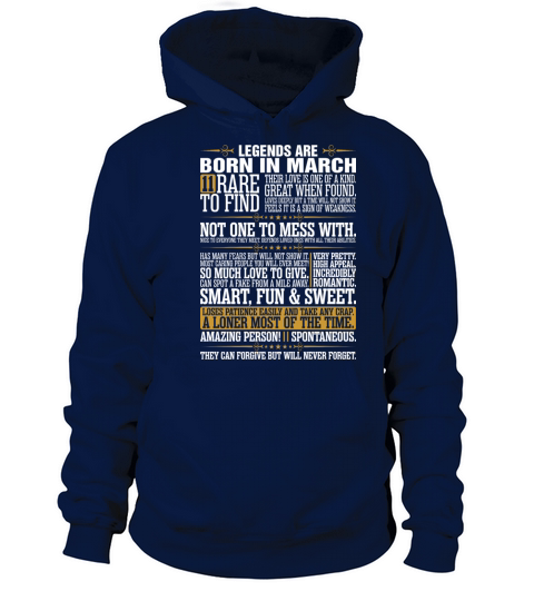 11 Rare To Find Legends Are Born In March Women's Hoodie