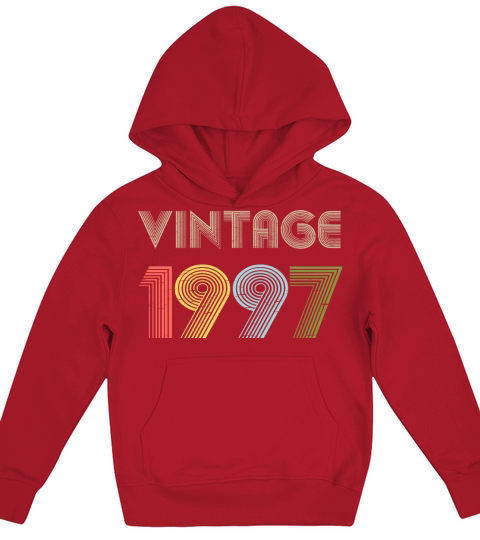 24th Birthday Vintage Shirt Born In 1997 Gift Tee Kids Hoodie