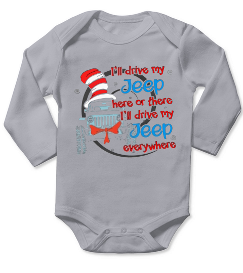 drive my jeep Long Sleeve Baby One-Piece