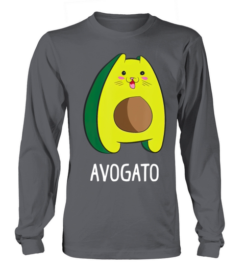Avagato Cat Design Avogato Avocado Gift Women's Long Sleeve