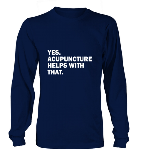 Womens Acupuncture Cute Shirt Long sleeved Unisex