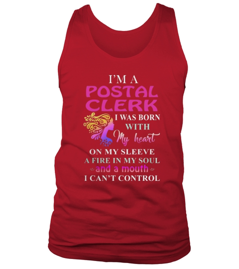 POSTAL CLERK Cant Control Tank Top Unisex