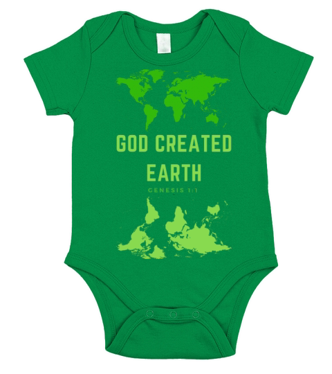 God Created Earth Short Sleeve Baby One-Piece