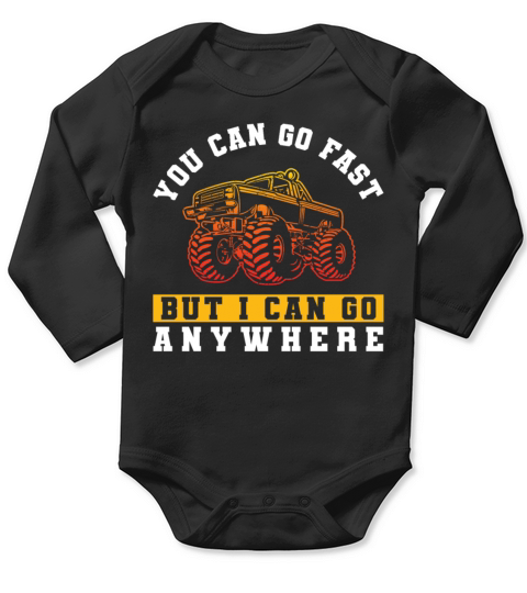 Retro Vintage You Can Go Fast But Long Sleeve Baby One-Piece