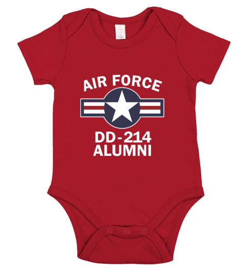 Air Force DD214 Alumni DD214 Short Sleeve Baby One-Piece