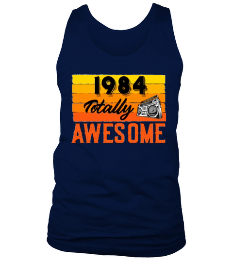 1984 Totally Awesome Dad Birthday Retro Celebrate Men's Tank Top