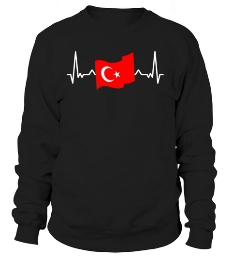 Turkey Heartbeat Turkey Country Love Cool Gift Women's Sweatshirt