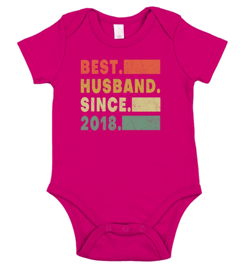 Best Husband 2018 Marriage Hearts Valentines Day Short Sleeve Baby One-Piece