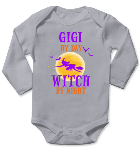 Grandma Gigi Halloween Witch Costume Long Sleeve Baby One-Piece