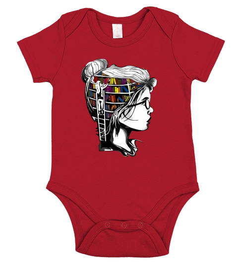 This Girl Loves Reading Books – Books Always In Her Head shirt - Unisex Long Sleeve Short Sleeve Baby One-Piece