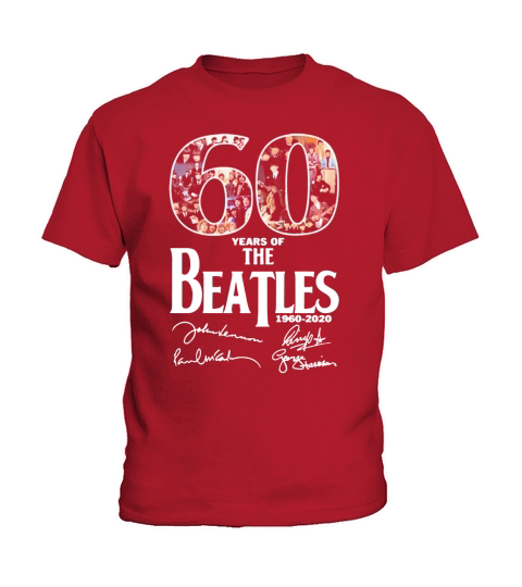 60 years of The Beatles 1960-2020 all signature Kids T-Shirt