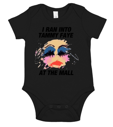 i ran into tammy faye bakker Short Sleeve Baby One-Piece