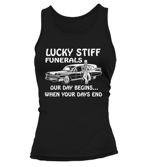 YOUR DAYS END FUNERAL SKULL SKELETON HEARSE T-Shirt Tank top Woman
