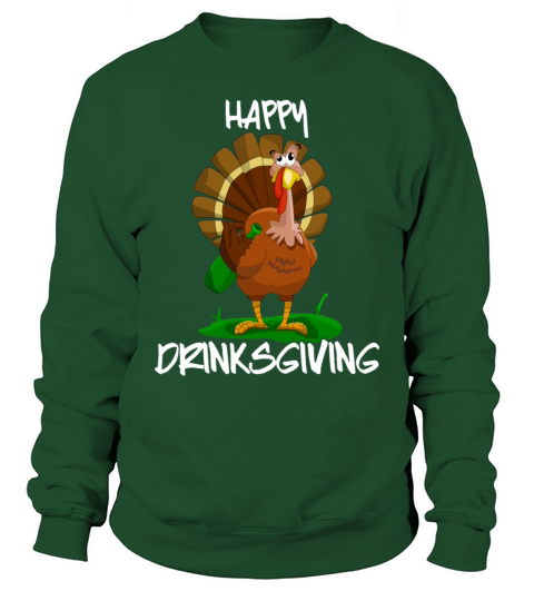 Thanksgiving Happy Drinksgiving Drunken Turkey Men's Sweatshirt