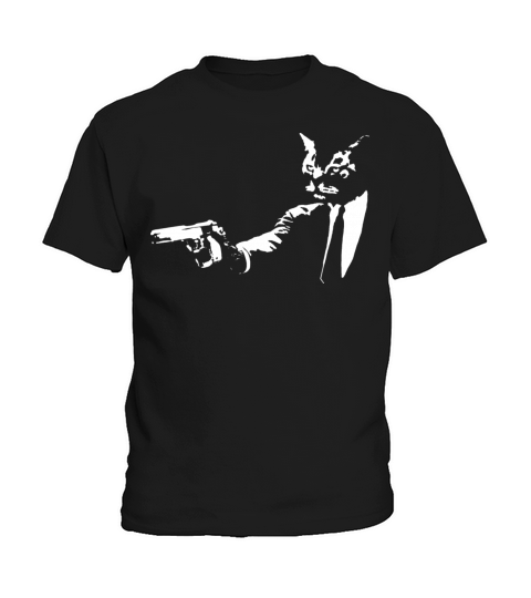 Grumpy Cat with a gun Kids T-Shirt