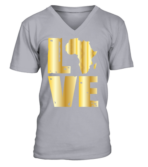 Black history month Black lives matter gold Men's V-Neck T-shirt