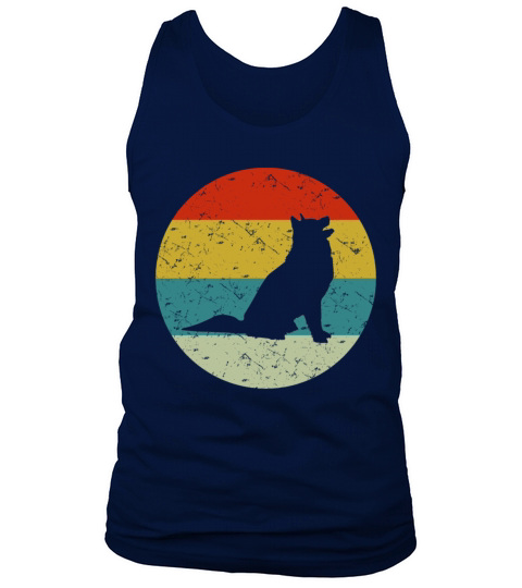 Retro vintage siberian husky Men's Tank Top
