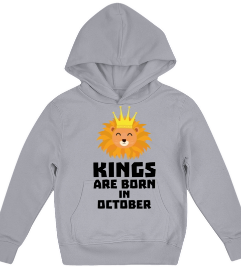 Kings are born in OCTOBER Szx1p Kids Hoodie