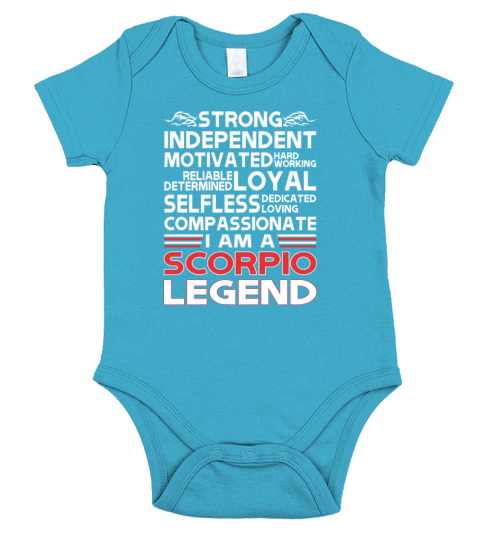 Strong Independent Motivates Scorpio Legend Short Sleeve Baby One-Piece