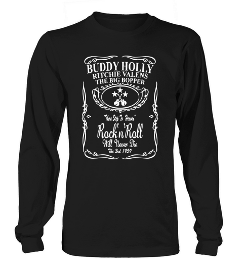 Teedays Buddy Holly Richie Valens Big Bopper Long sleeved Unisex