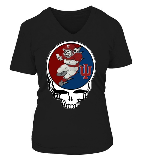GratefulDead Indiana Hoosiers V-neck T-Shirt Woman