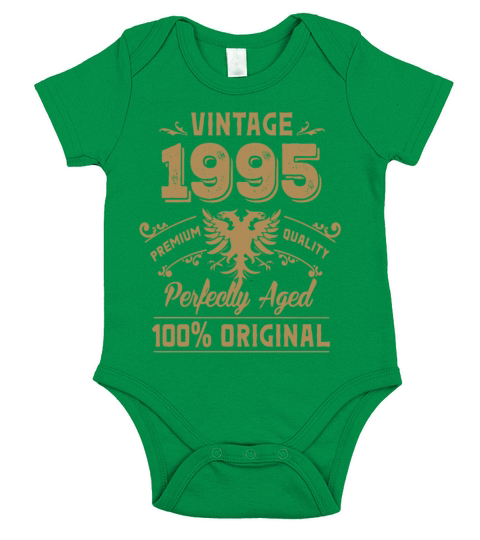 Vintage 1995 Premium Quality Orginal Short Sleeve Baby One-Piece