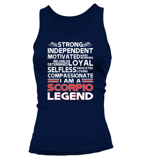 Strong Independent Motivates Scorpio Legend Tank top Woman
