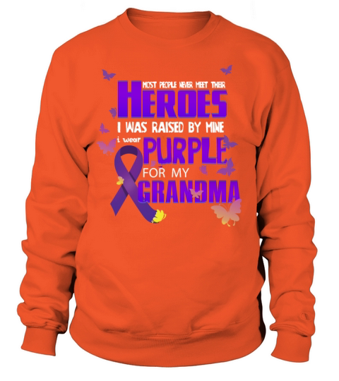 Hero Grandma Purple Pancreatic Cancer Awareness Men's Sweatshirt