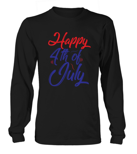 happy 4th July design Women's Long Sleeve