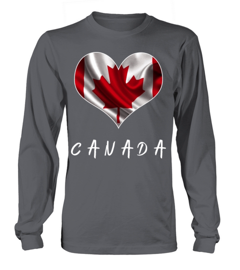 Canada Love Flag Women's Long Sleeve