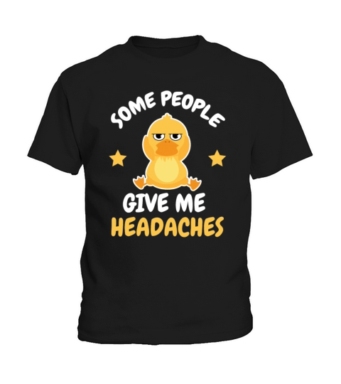 Headache Joke Migraine Parody Duck Kids T-Shirt