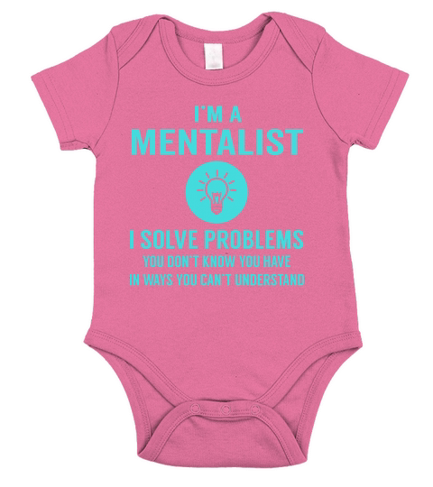 Mentalist I Solve Problem Job Title Shirts Short Sleeve Baby One-Piece