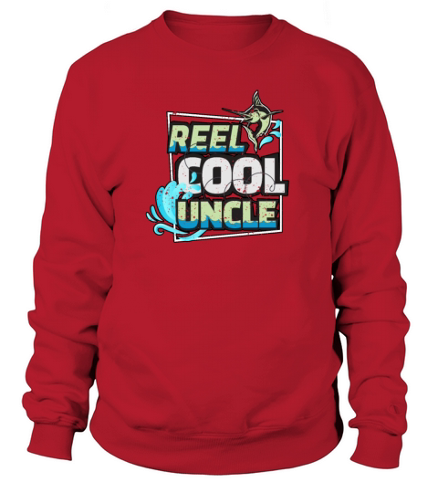 Reel Cool Uncle Fishing Fathers Day Men's Sweatshirt