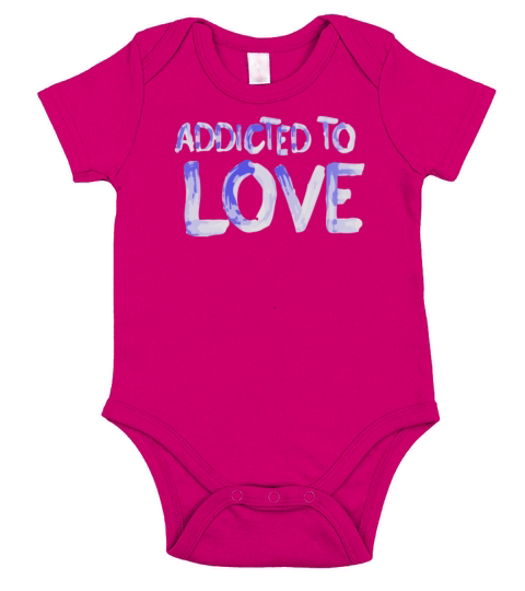 Number One Forever Addicted to Love Short Sleeve Baby One-Piece