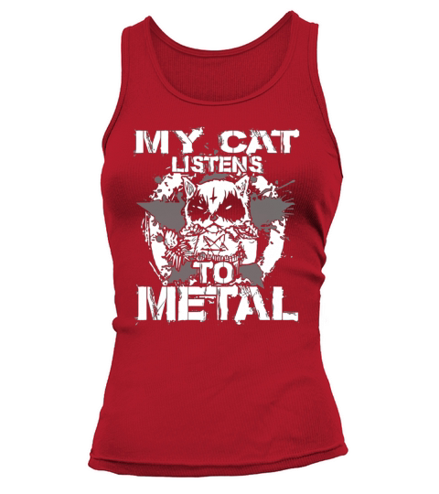 My Cat Listens to metal t-shirt Tank top Woman