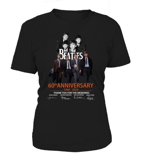 The Beatles 60th Anniversary Thank You For The Memories Women's T-Shirt