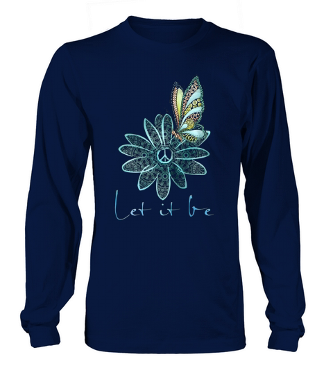 The Beatles Flower Butterfly Let It Be Long sleeved Unisex
