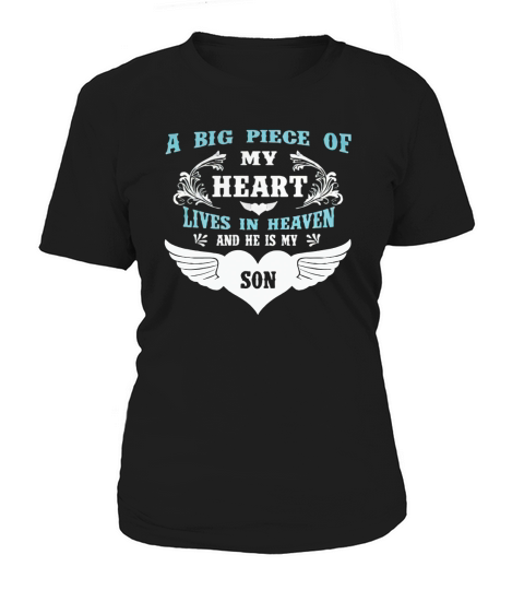 My Son Heart Lives In Heaven Women's T-Shirt
