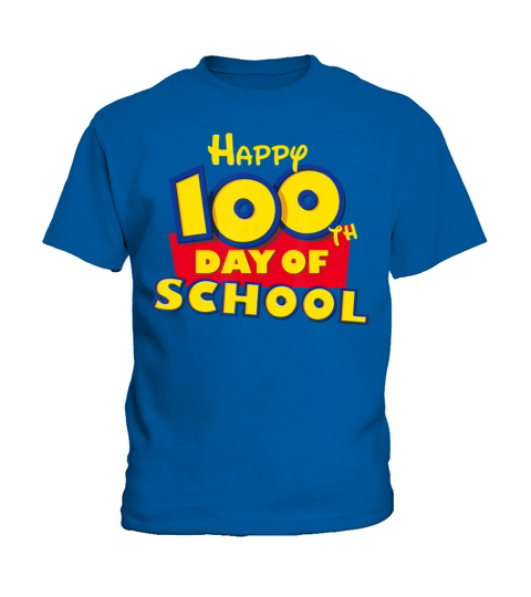 Happy 100th Day of School Toy Cartoon for Teacher Kids T-Shirt