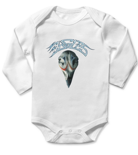Eagles Greatest Hits Distressed Logo Long Sleeve Baby One-Piece