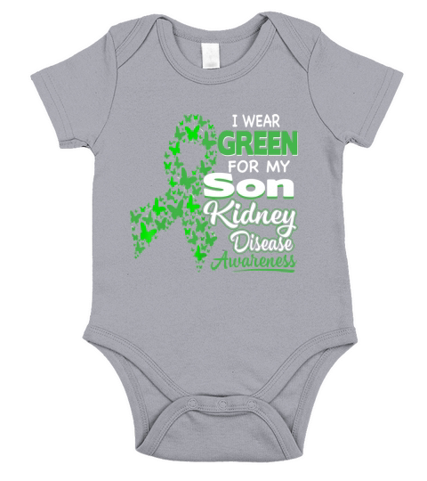 I wear Green for my Son Short Sleeve Baby One-Piece