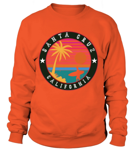 Santa Cruz California Surfer Gift Idea Men's Sweatshirt